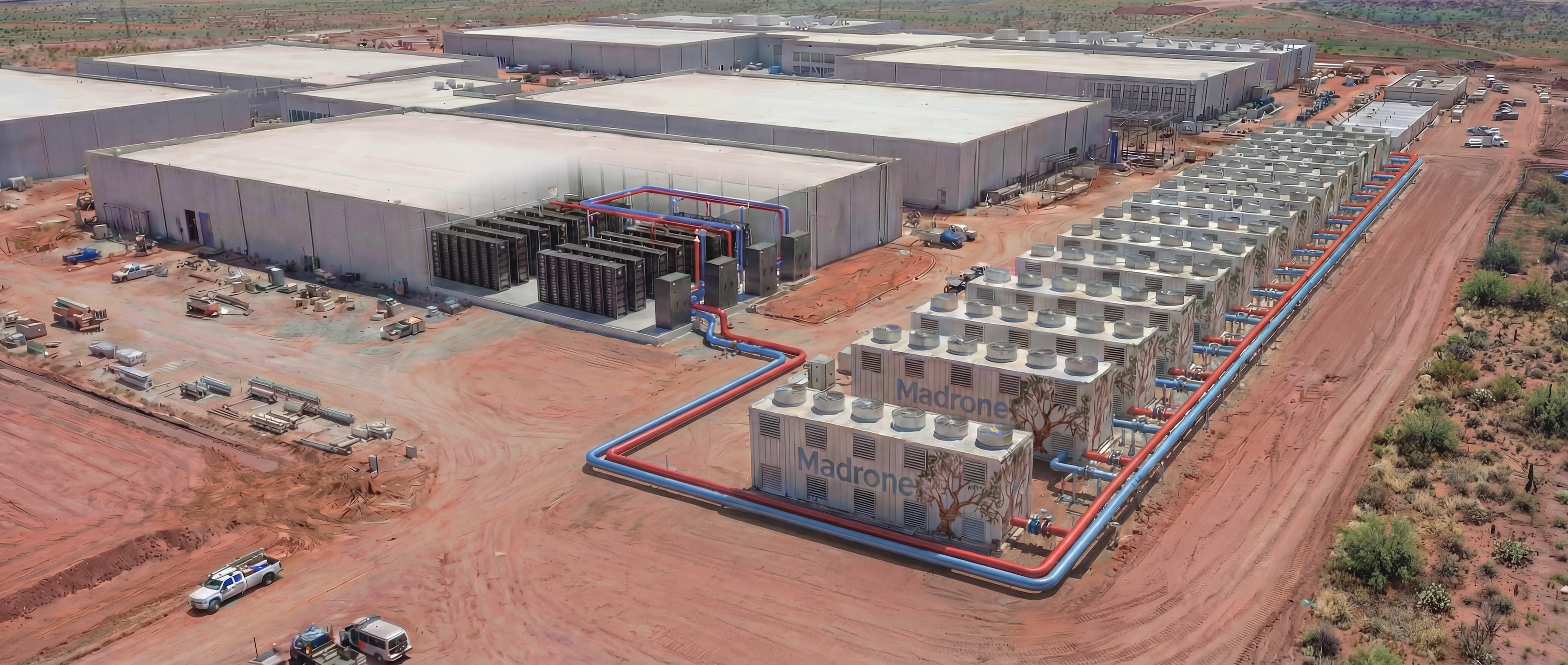Madrone data center facility water cooling